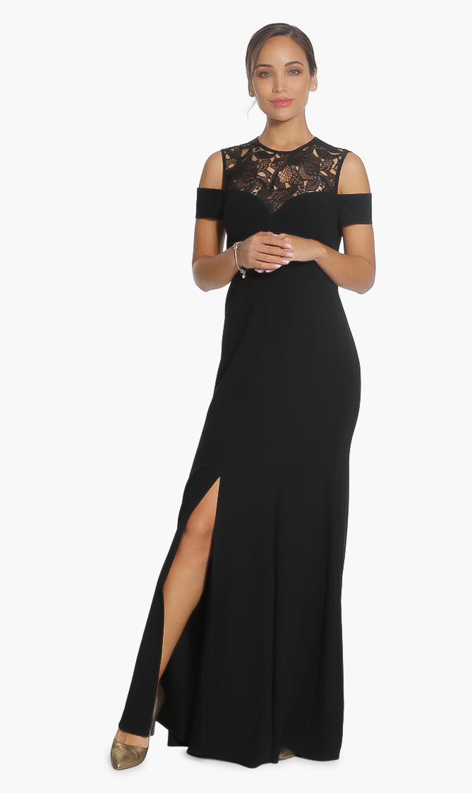 

Paule Ka Floral Lace Dress