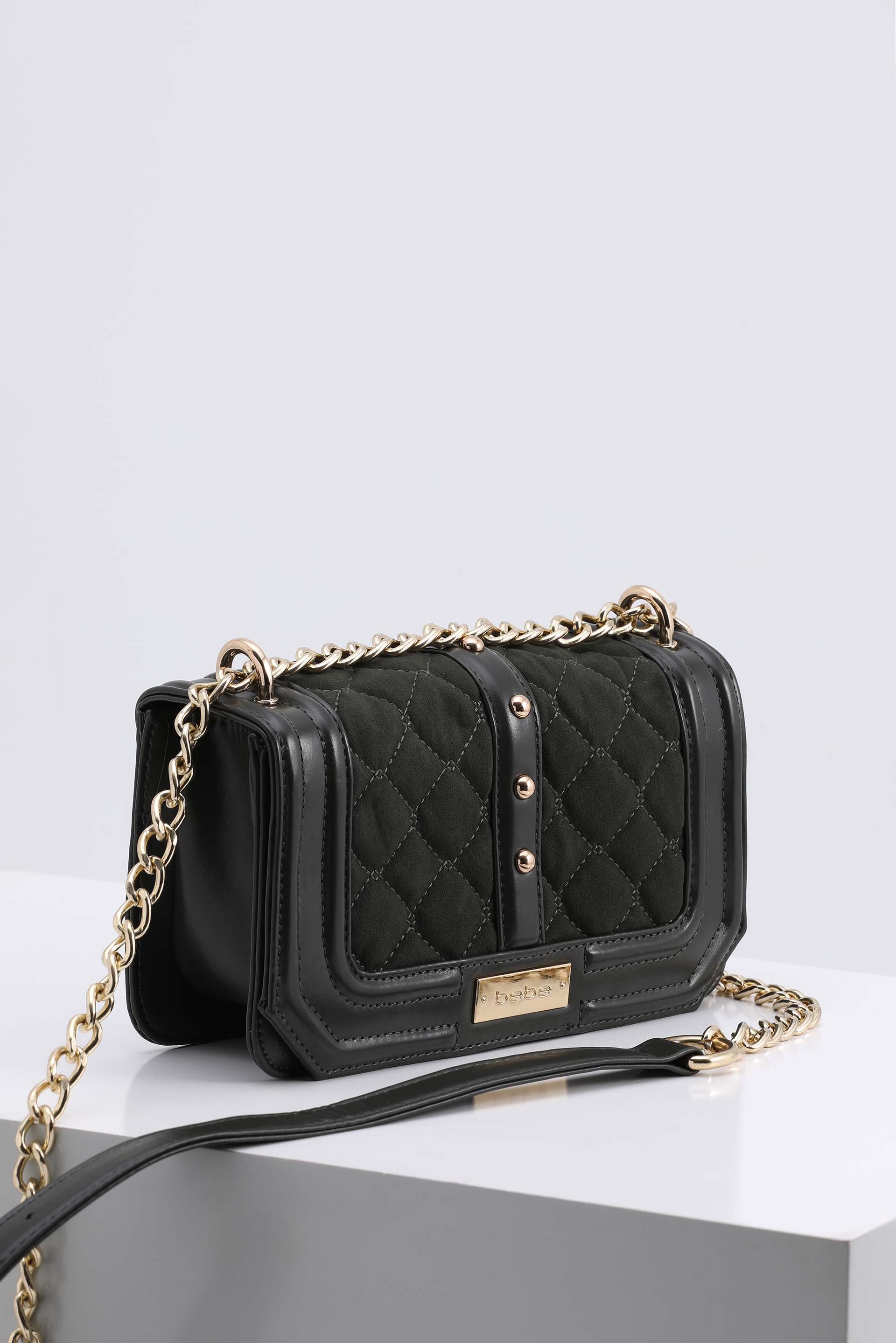 

Bebe Quilted Contrast Dusty Olive Shoulder Bag