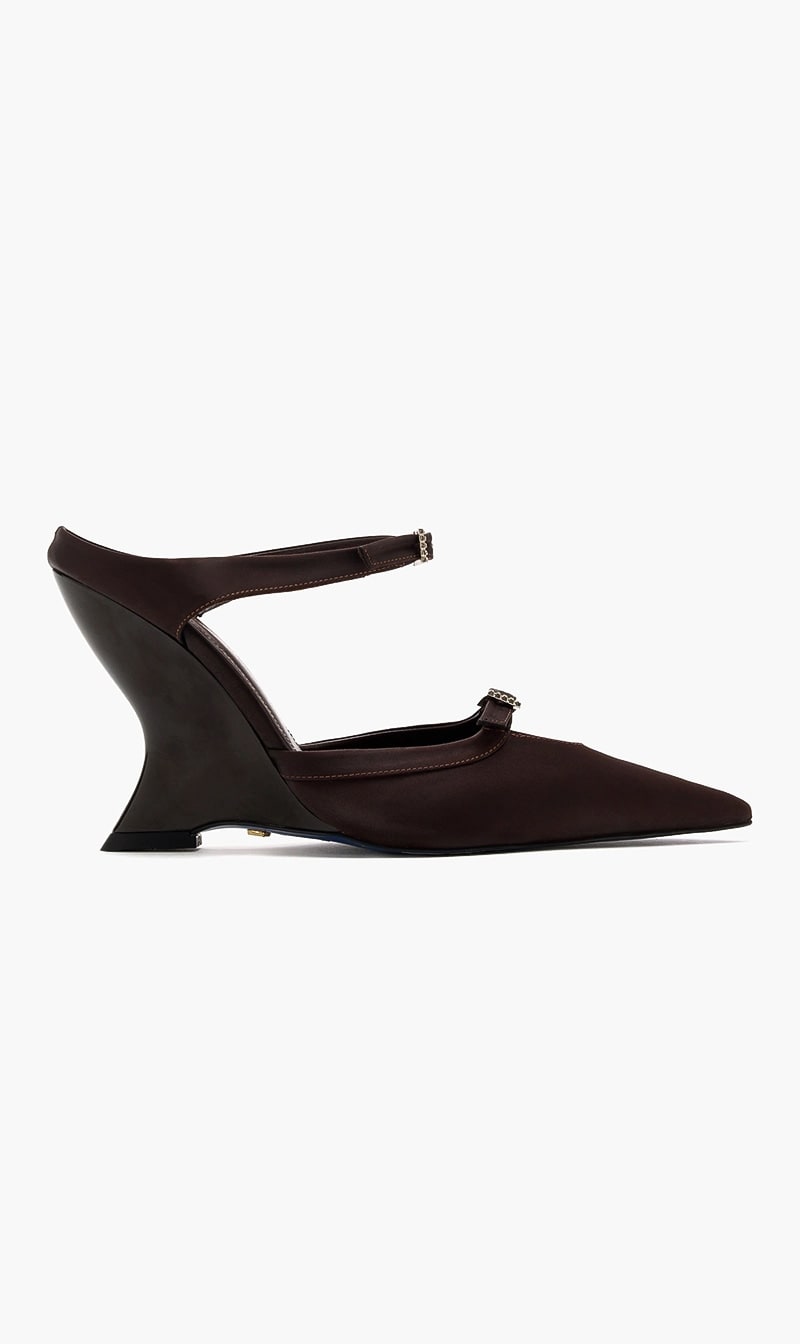 Manc Brown Margaux Pumps for Women