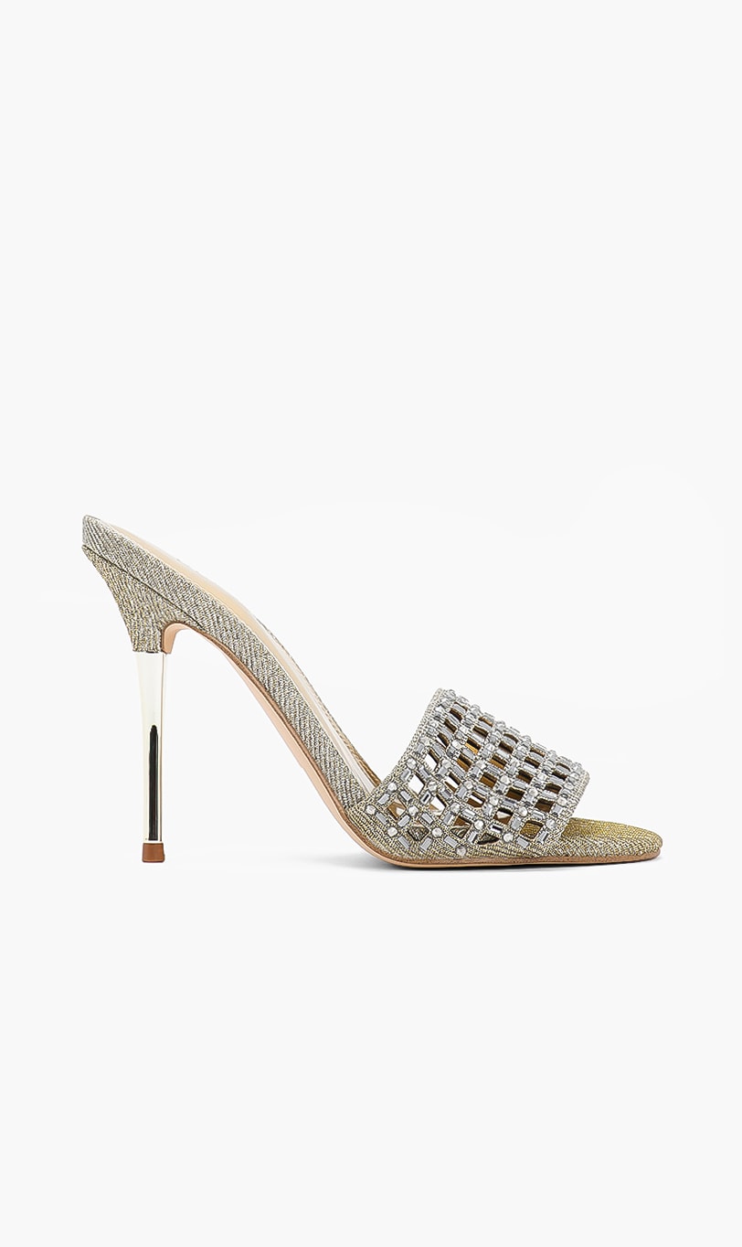 

Mably Studded Heels, Gold