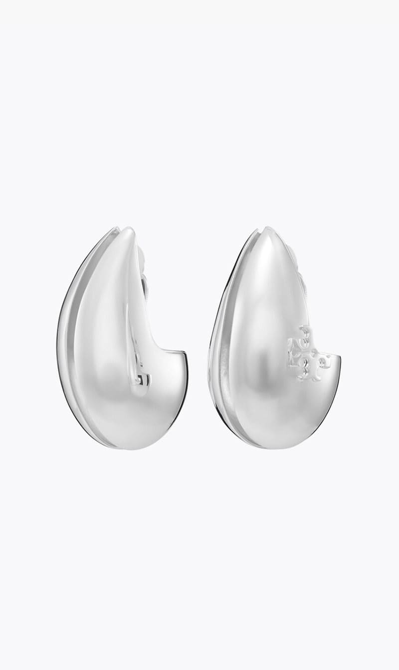 

Tory Burch Silver Wave Earring for Women | The Deal Outlet