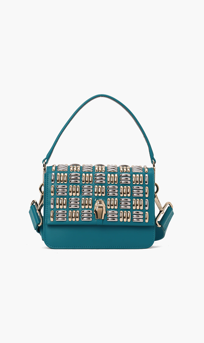 

Cavalli Class Bar Embellished Milano Remix Sling Bag