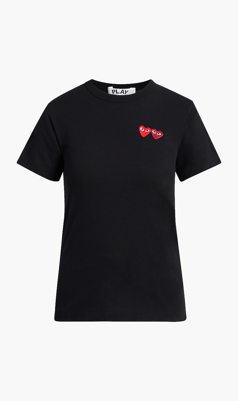 

Embroidered Heart T-shirt, Black