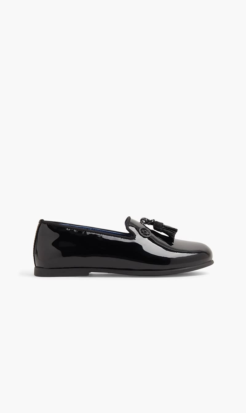 

Swp By Irina Black Italy Loafers for Boys | The Deal Outlet