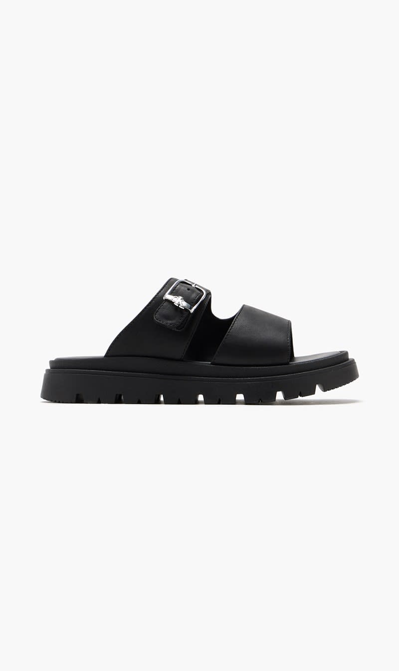

Calvin Klein Black Leather Sandals for Boys | The Deal Outlet