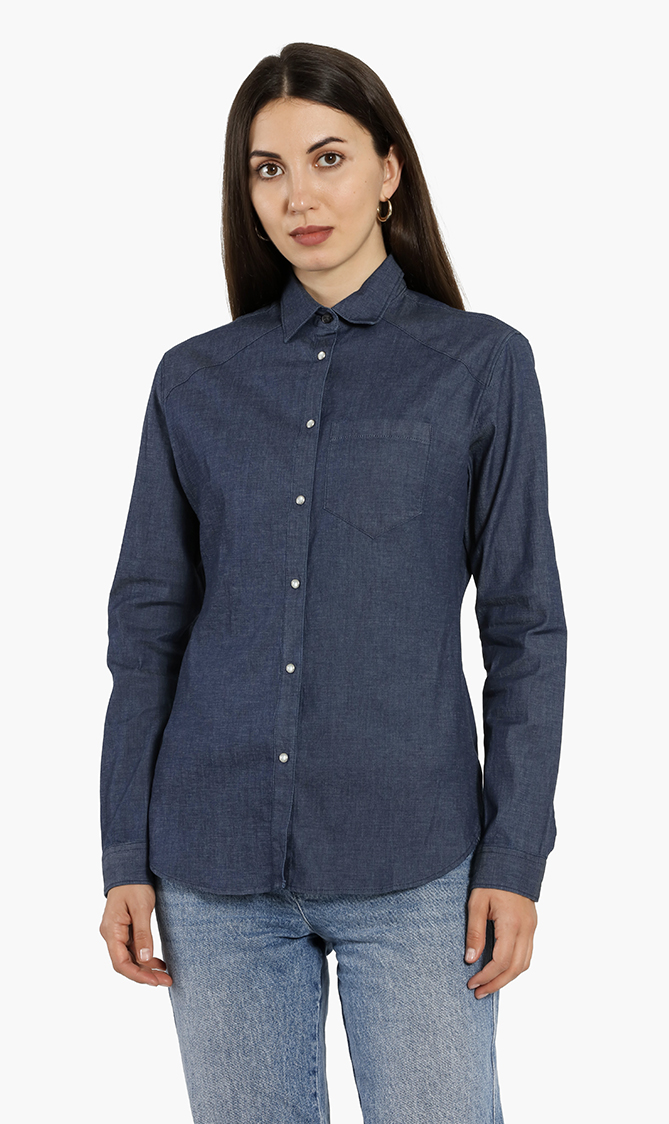 

Karl Lagerfeld Chest Pocket Denim Shirt