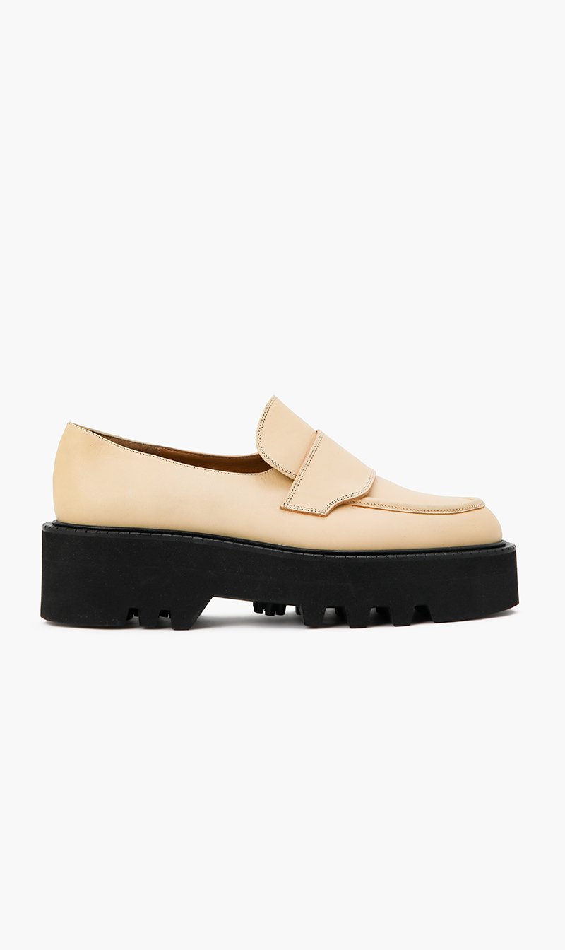 

Atp Atelier Beige Pescara Chunky Loafers for Women | The Deal Outlet