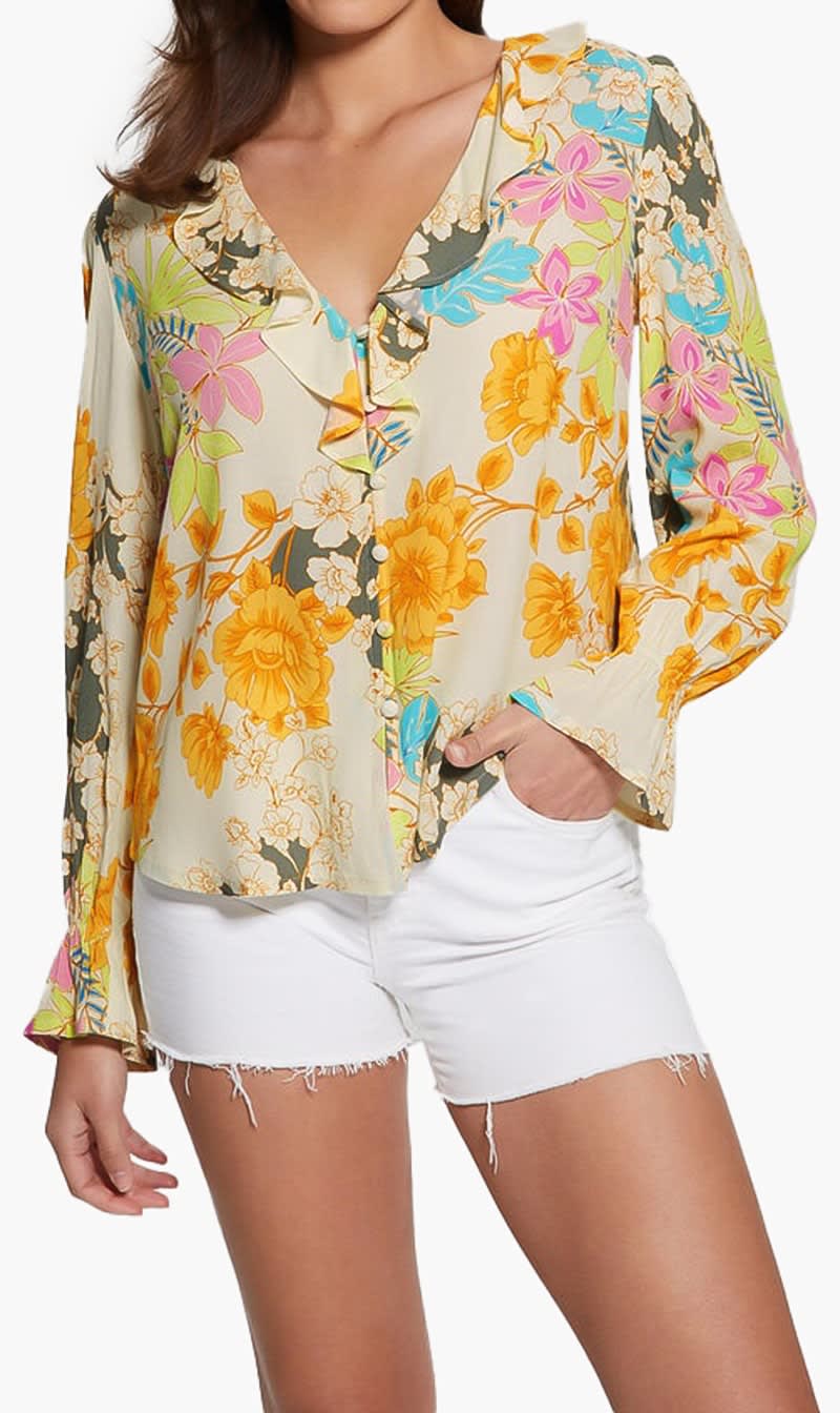 

Guess Multi-color Ls Toni Top for Women | The Deal Outlet