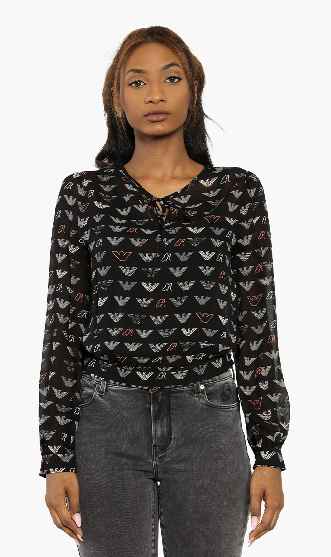 

Emporio Armani Logo Print Long Sleeves Shirt
