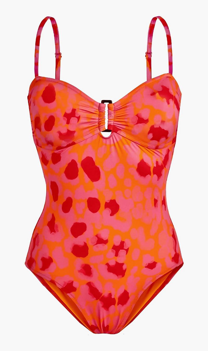 

Vilebrequin Red Lucette Ah135 Hs24 New Leopard Jsy Abricot for Women | The Deal Outlet