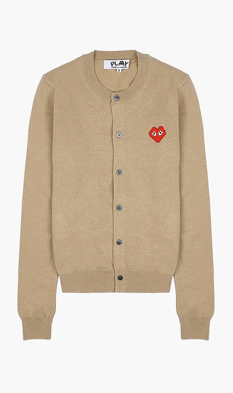 

Invader Heart Cardigan, Brown