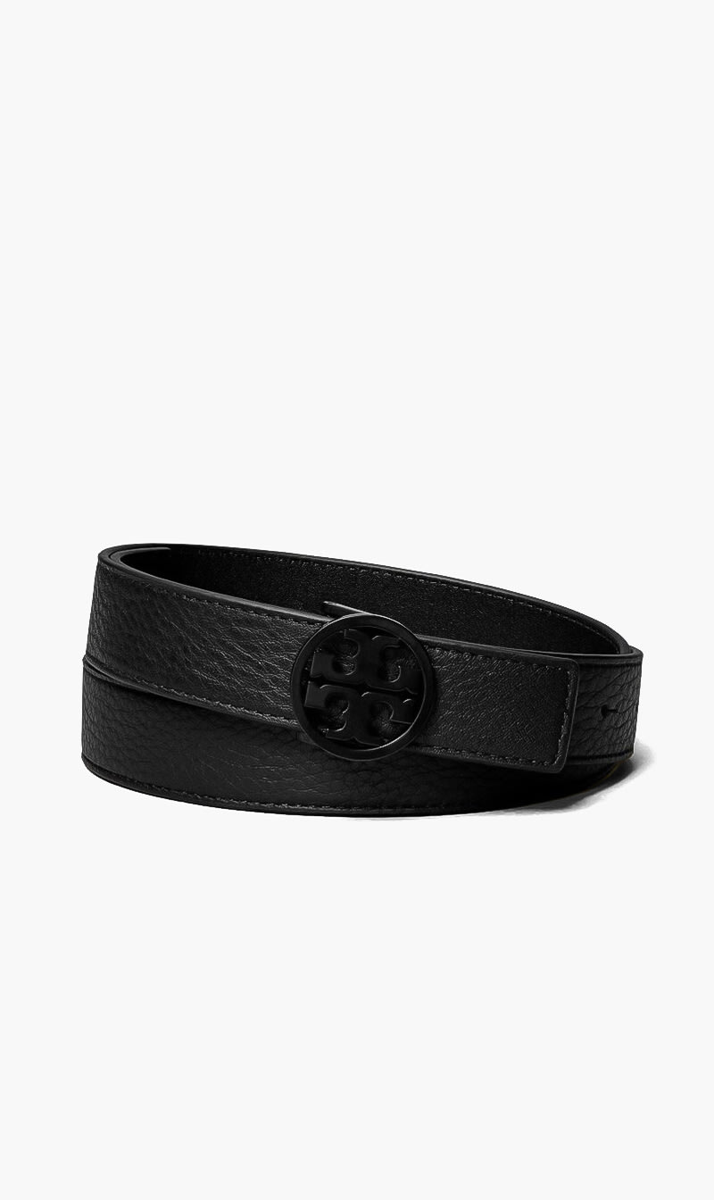 

1 Inch Miller Pebbled-leather Belt, Black