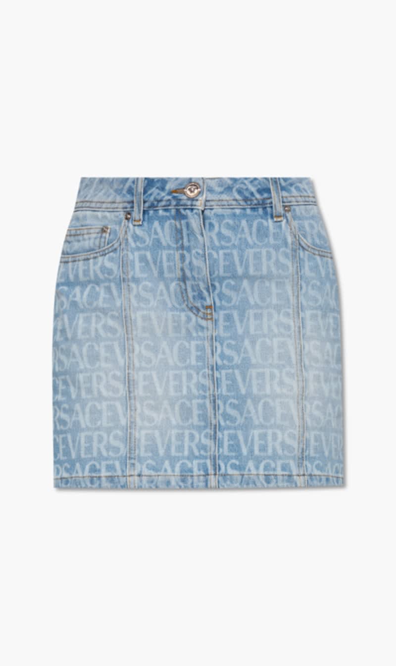 

Versace Blue Denim Skirt for Women | The Deal Outlet