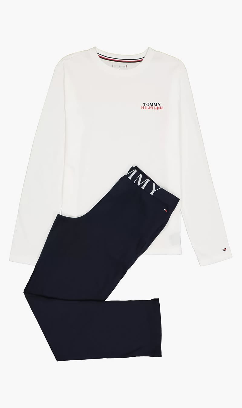 

Tommy Hilfiger White Ls Pant Jersey Set for Men | The Deal Outlet