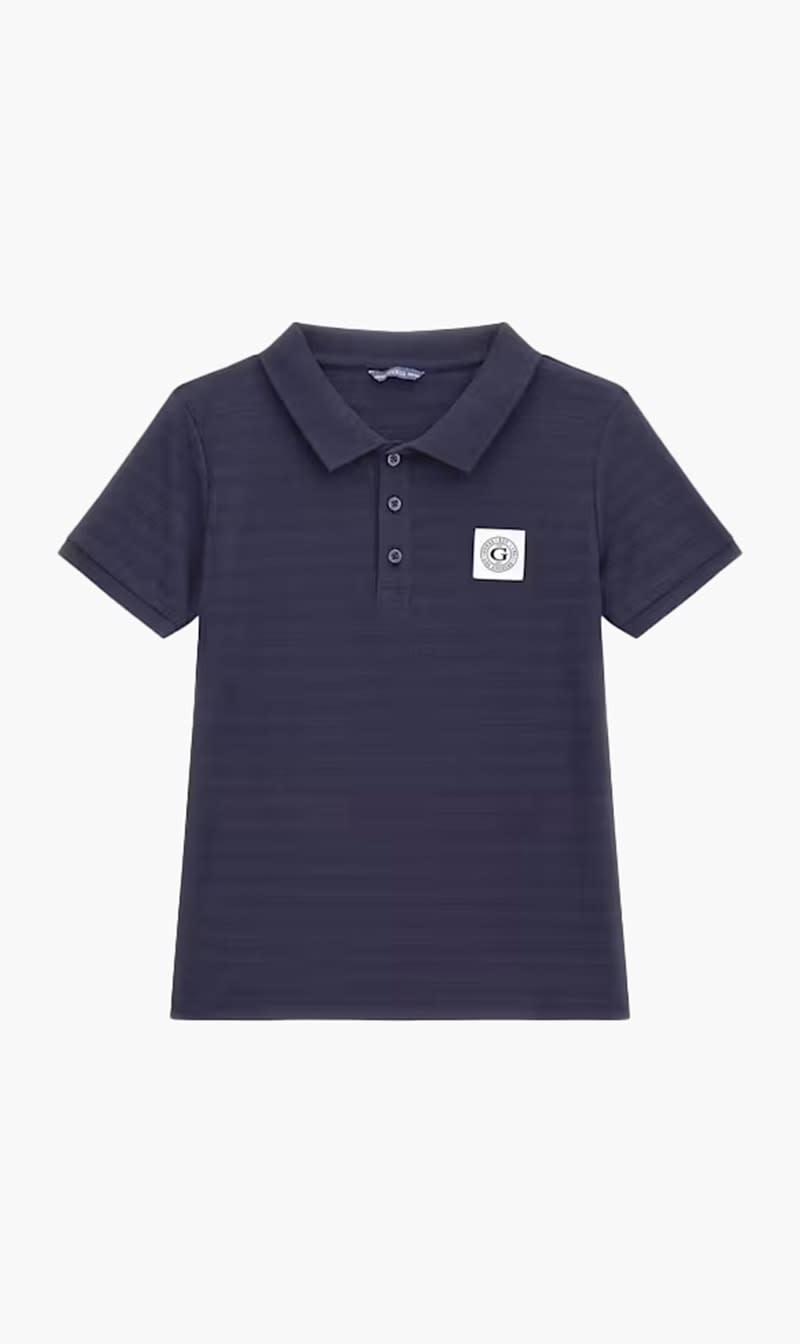 

Guess Blue Jacquard Ss Polo_cerem for Boys | The Deal Outlet