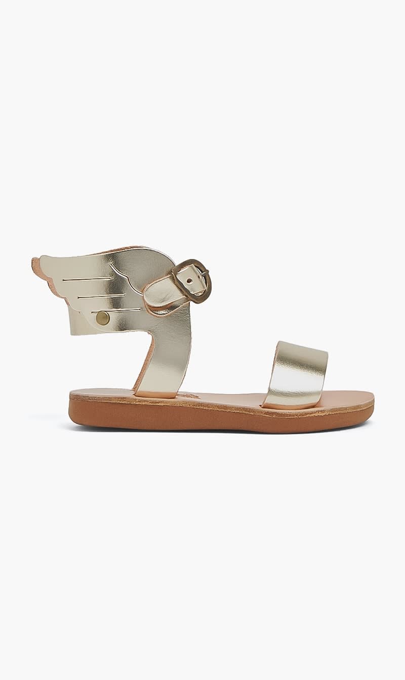 

Ancient Greek Sandals Gold Little Ikaria Flat Sandals for Girls | The Deal Outlet