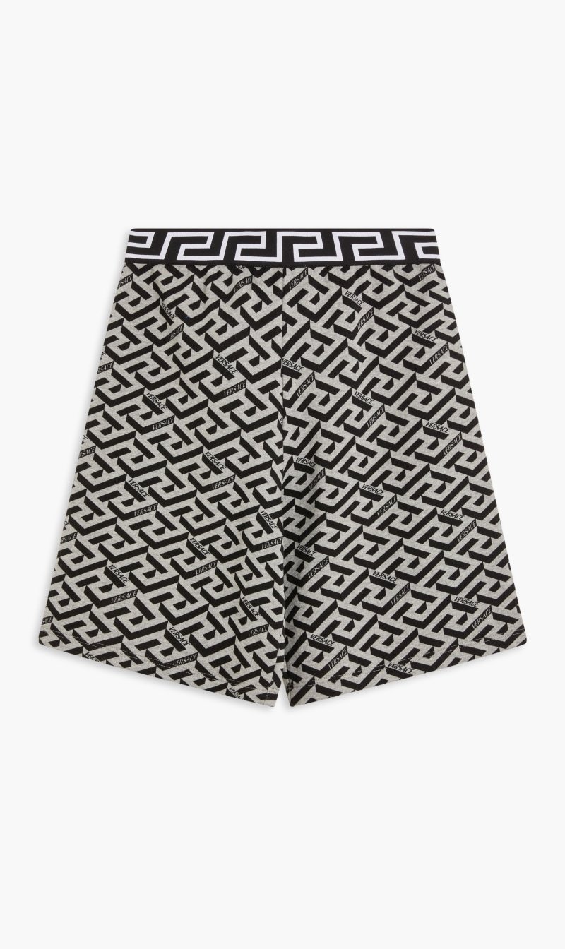 

Versace Grey Jb Shorts Ao Greca Jersey for Kids | The Deal Outlet