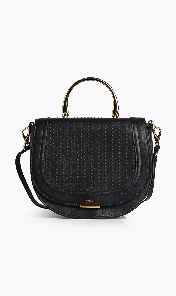 

Ripani Embossed Leather Crossbody Bag