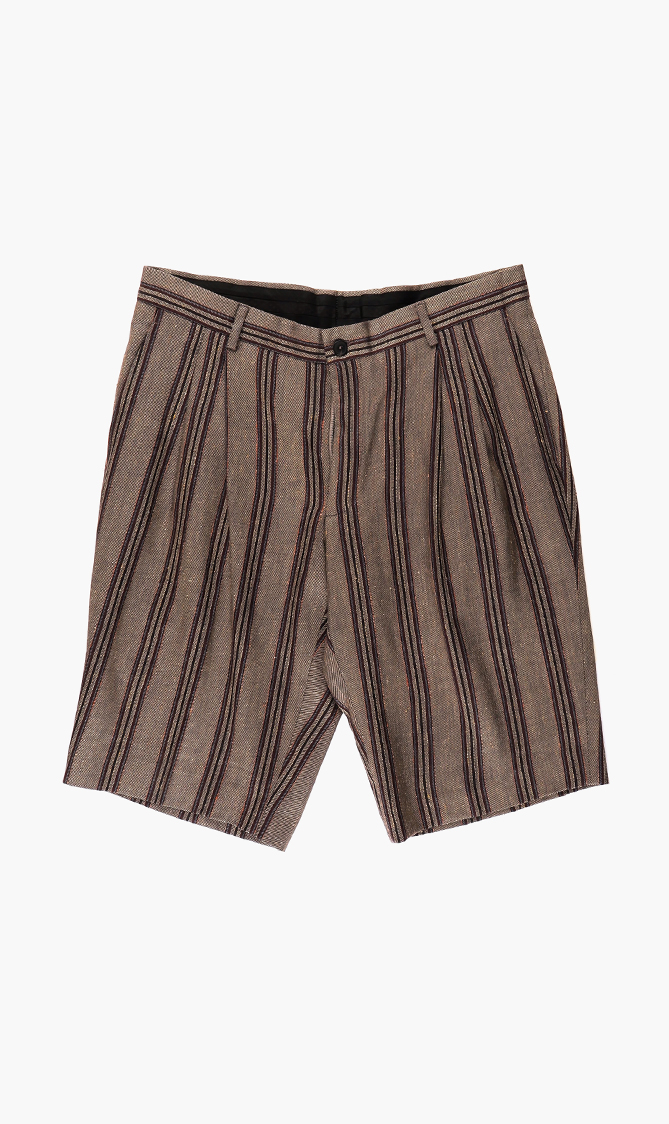 

Stripes Bermuda, Brown