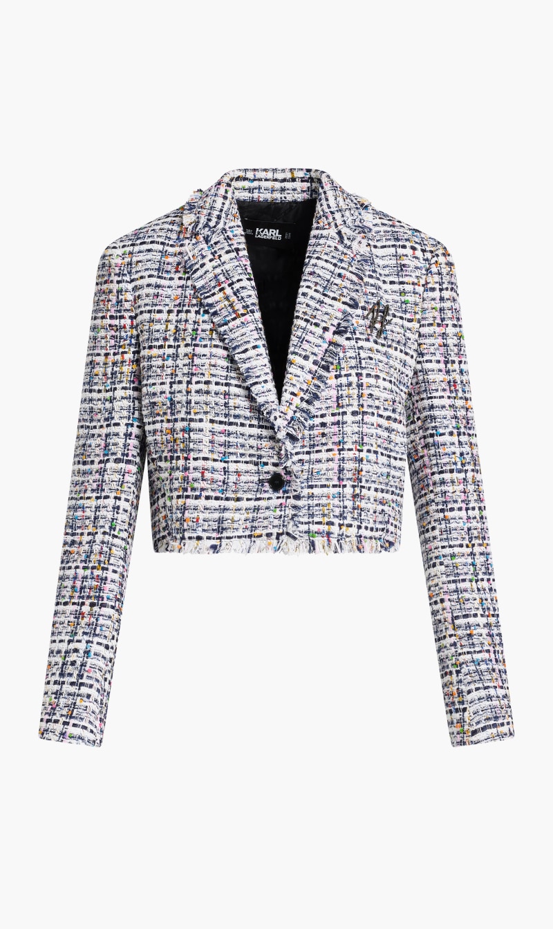 

Karl Lagerfeld Multi-color Summer Boucle Jacket for Women | The Deal Outlet