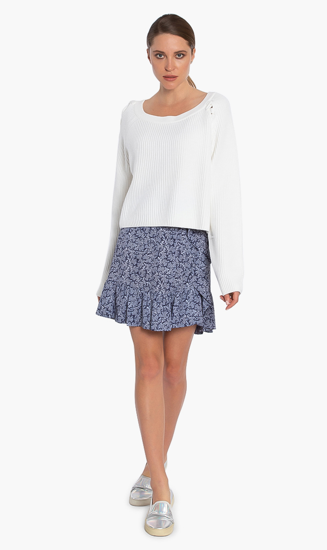 

Michael Kors Paint Reef Ruffle Skirt