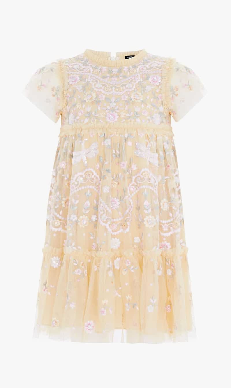 

Needle & Thread Multi-color Dragonfly Garden Kids Dress for Girls | The Deal Outlet