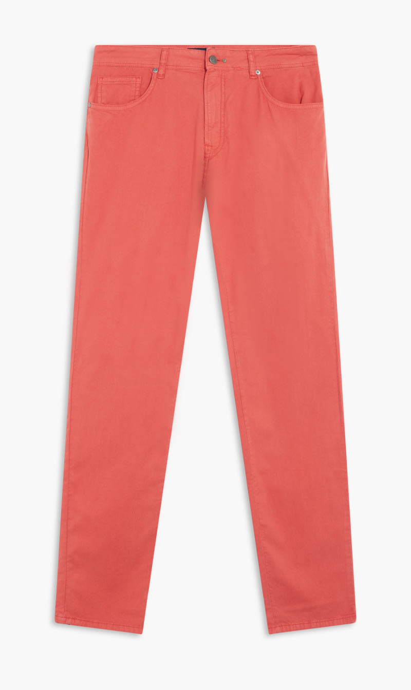 

5 Texture Pocket Pants, Red