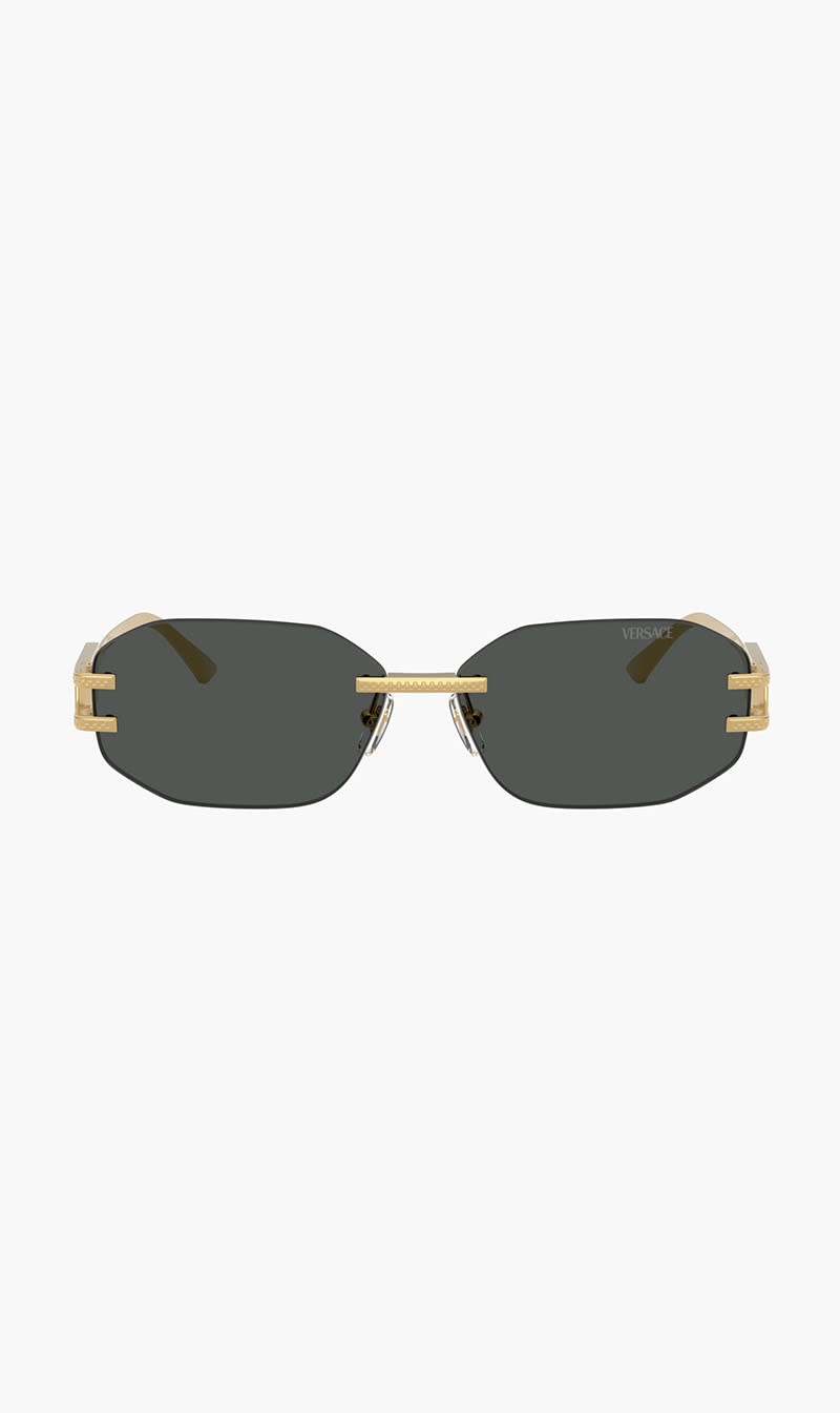 Versace Gold Damier Sunglasses for Women