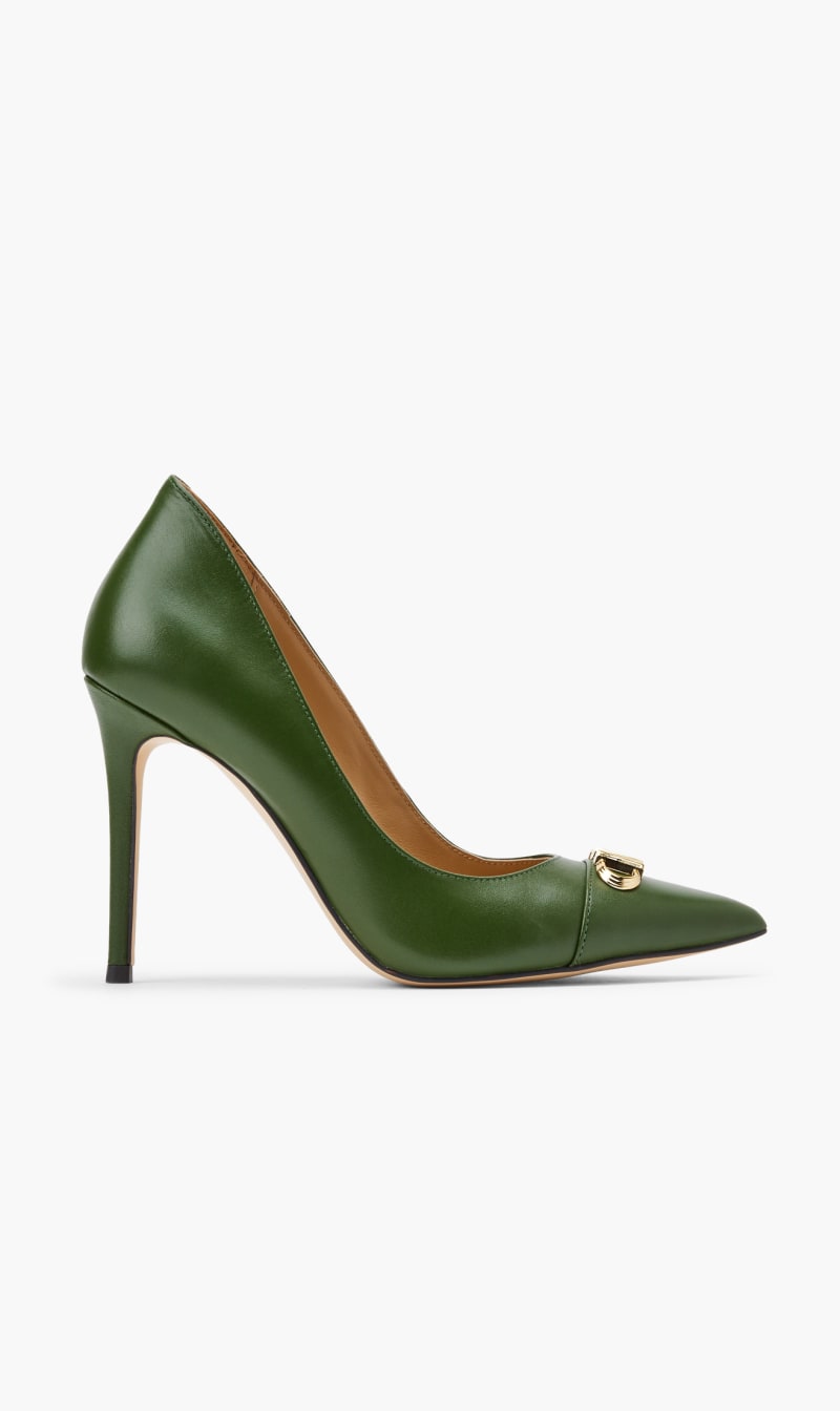 

Parker Leather Pumps, Green