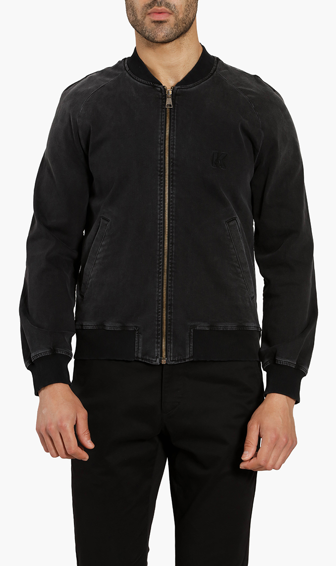 

K Denim Bomber Jacket