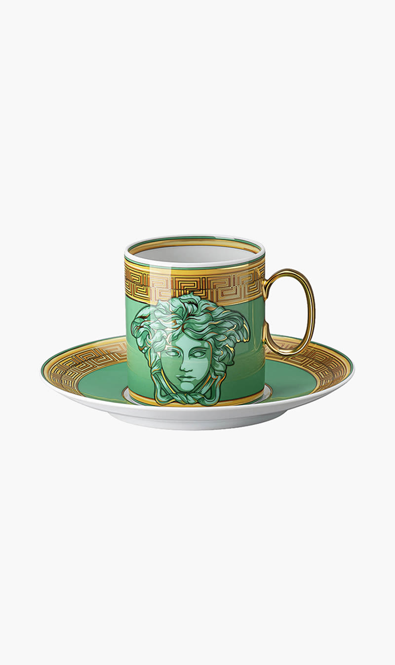 

Green Coin Cup & Saucer