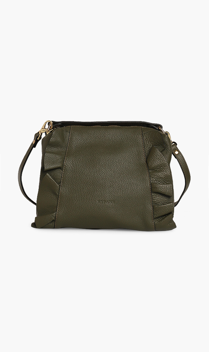 

Ripani Grain Leather Crossbody Bag