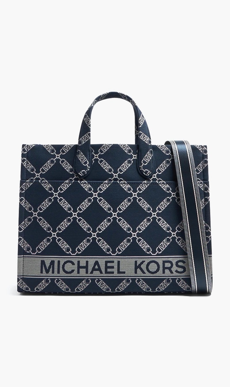 

Michael Kors Blue Gigi Lg Grab Tote for Women | The Deal Outlet