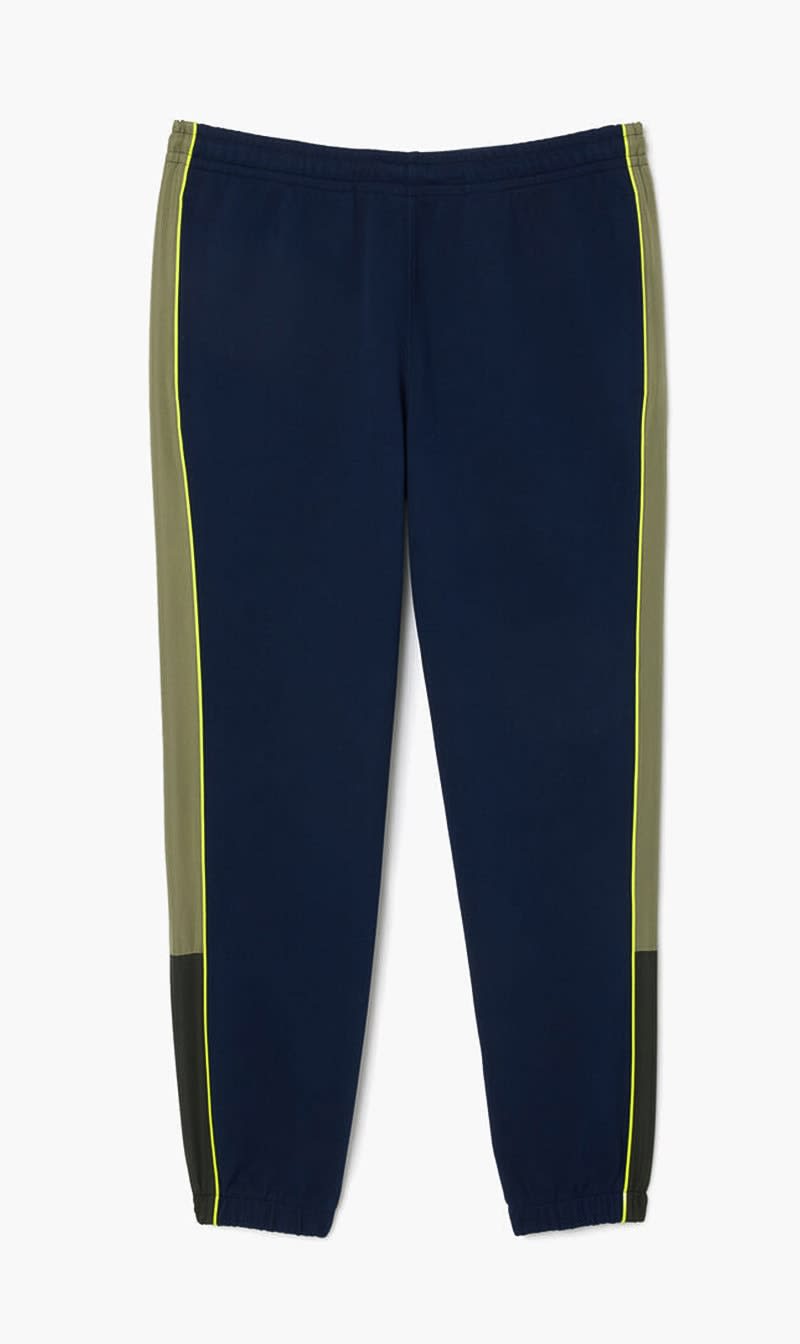 Blue Lacoste White Pique Sweat Pants for Men