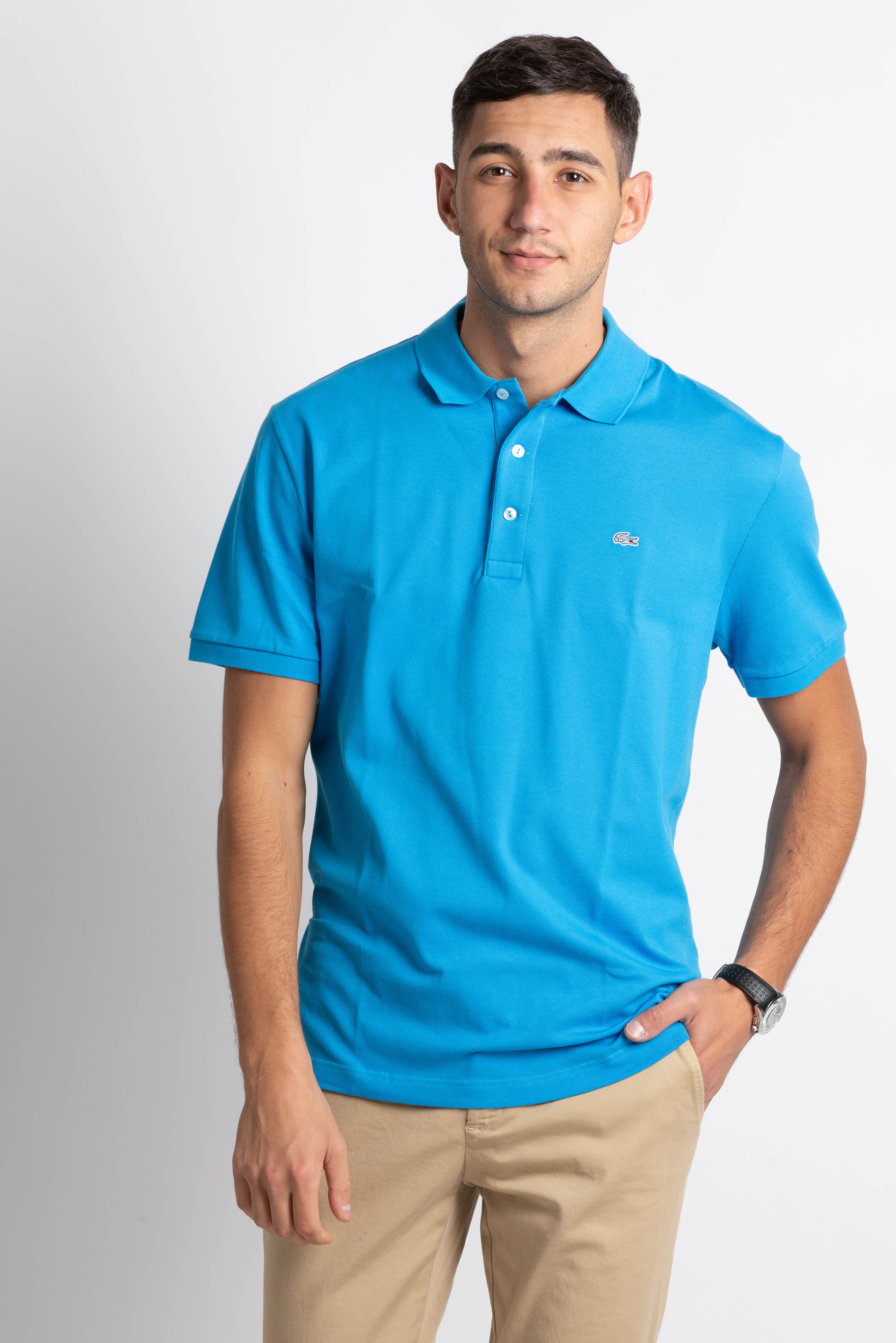 

LACOSTE Solid Square Slim Fit Polo