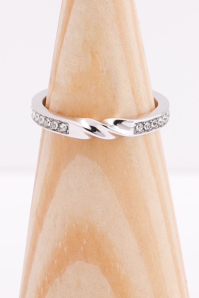 

SWAROVSKI Curly Silver Ring, 52mm
