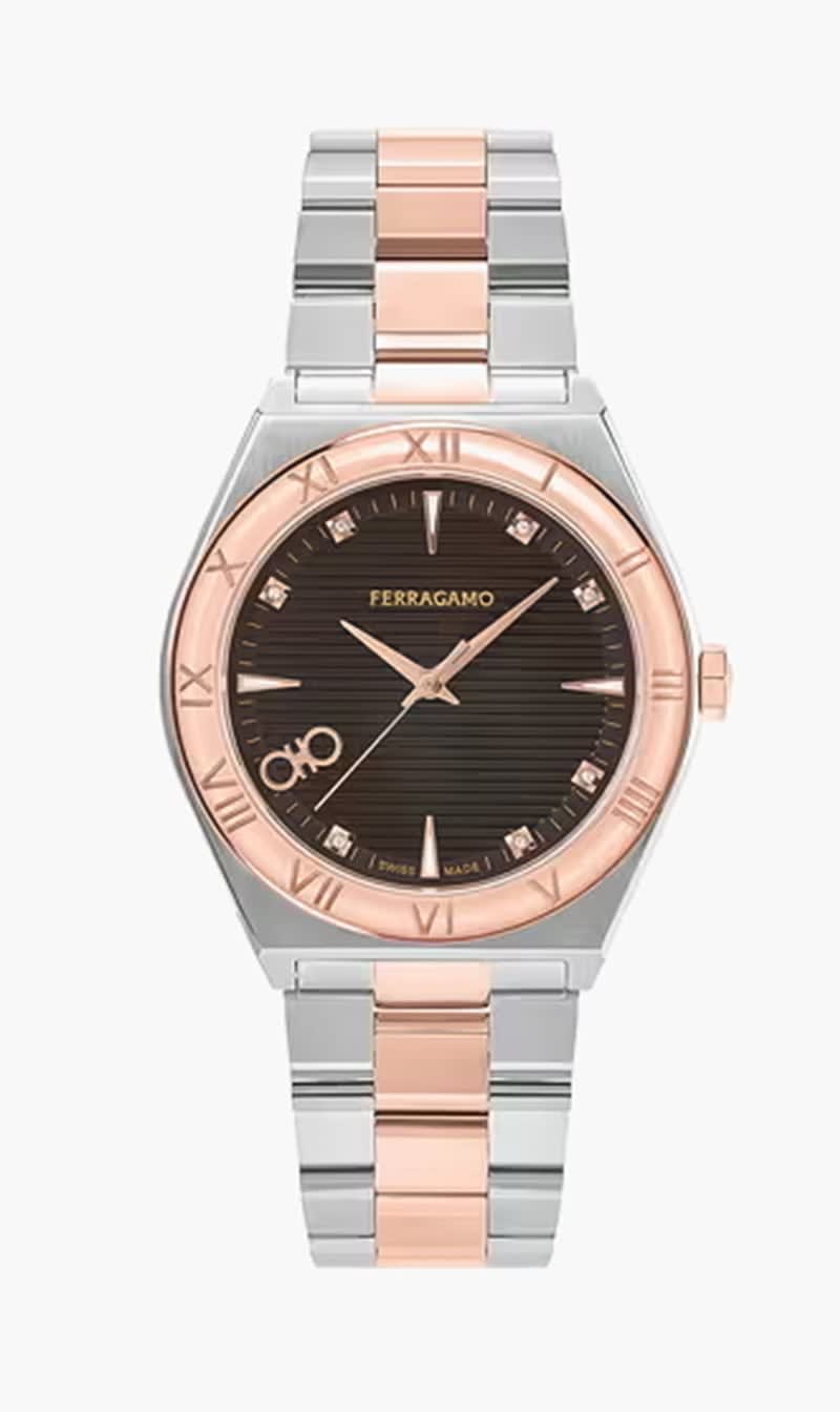 Ferragamo Multi-color Water Resistant Analogue Watch for Women