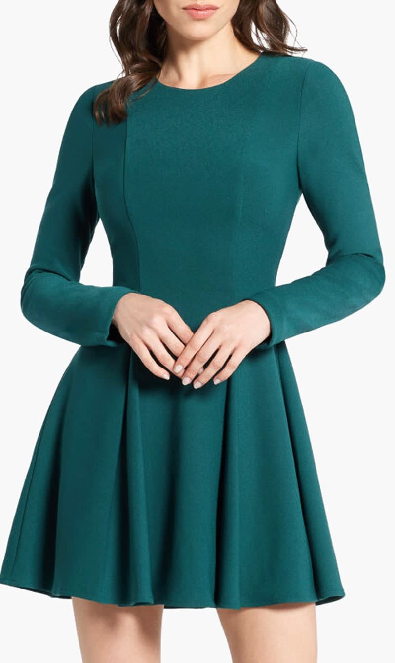 Guess Green Lara Flared Dress for Women