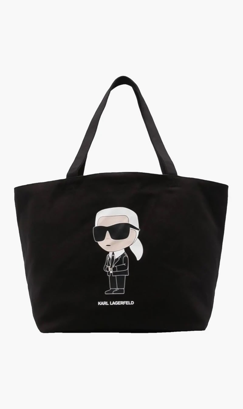 

Karl Lagerfeld Black Ikon Shopper Bag for Women | The Deal Outlet
