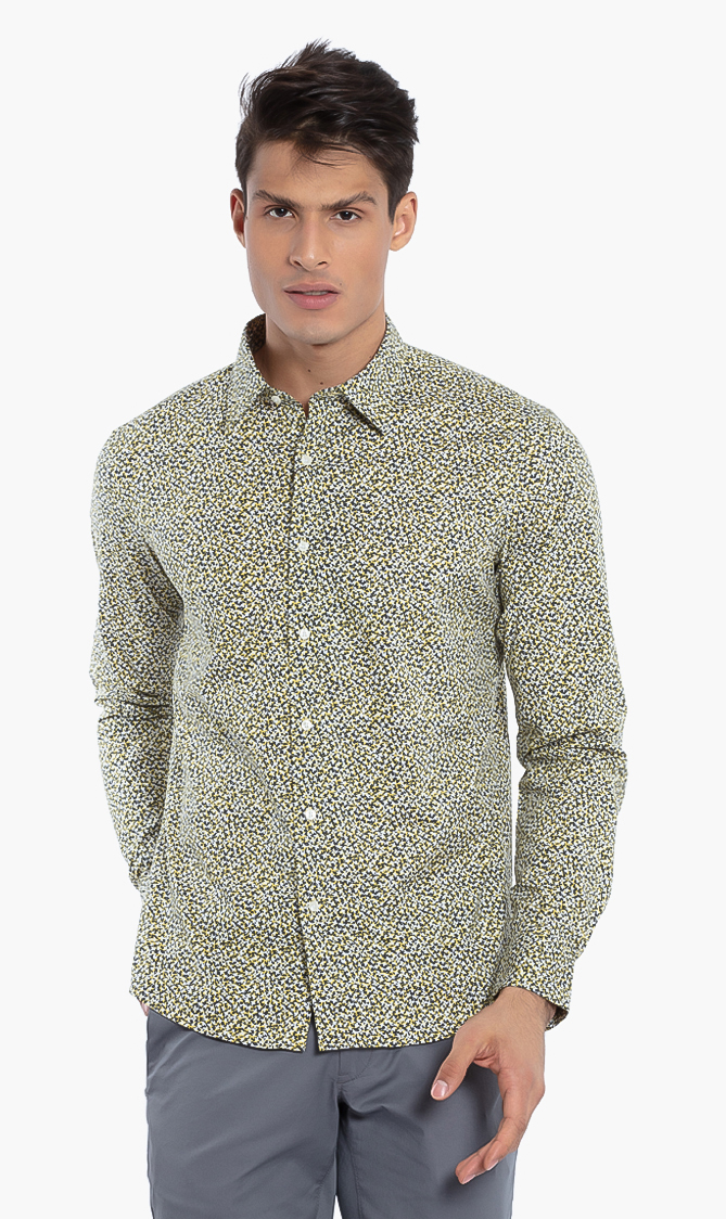 

Michael Kors Slim Fit Stretch Floral Print Long Sleeves Shirt