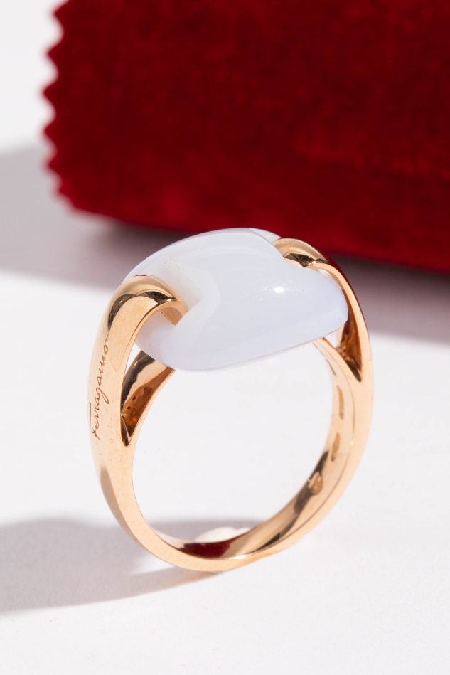 

Varino Center Stone Ring,  Cm, Gold