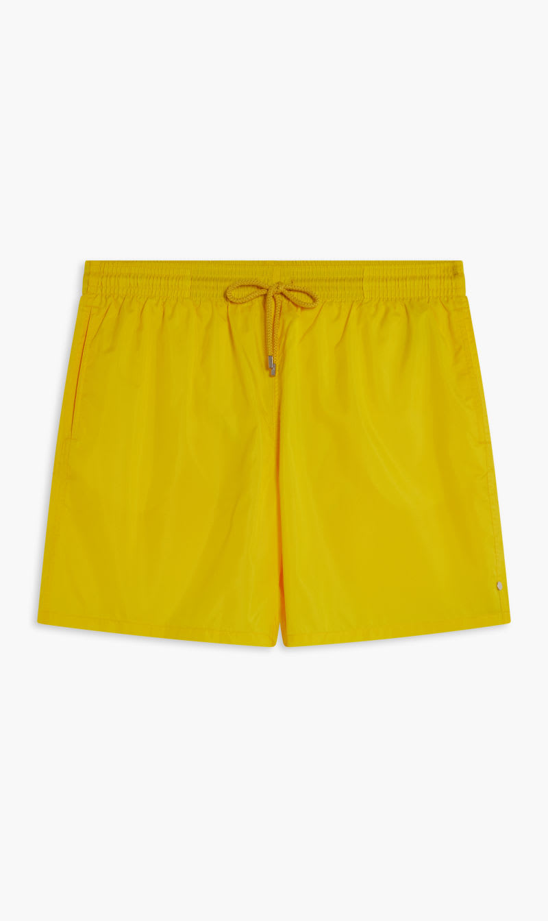 

Vilebrequin Yellow Solid Elasticated Shorts for Men | The Deal Outlet