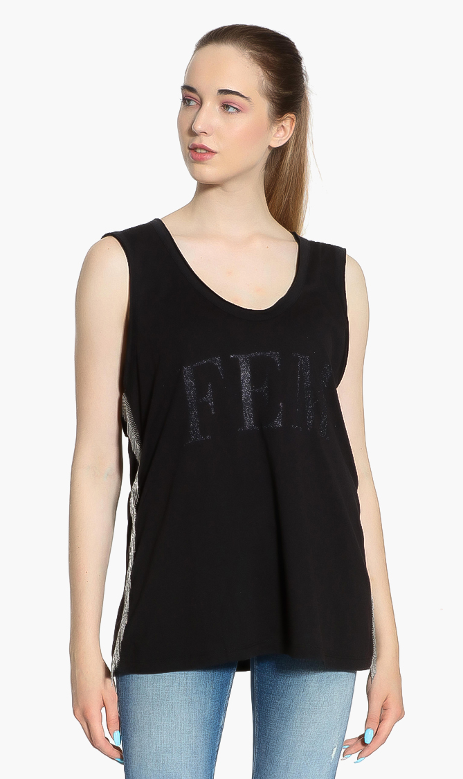 

Replay Fringes Sleeveless T-shirt