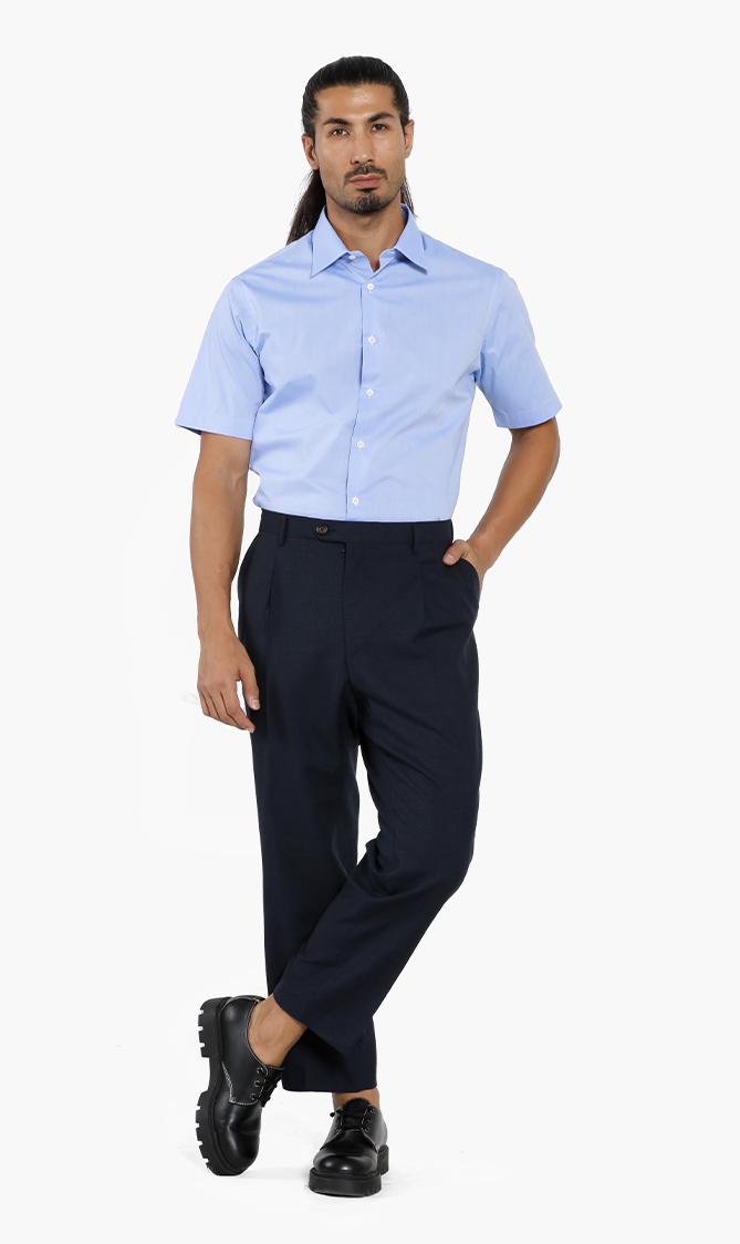 

Wool Chino Pants, Blue