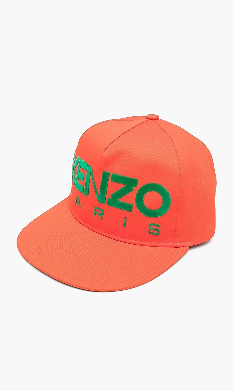 

Kenzo Orange Square Oversize Cap for Men | The Deal Outlet