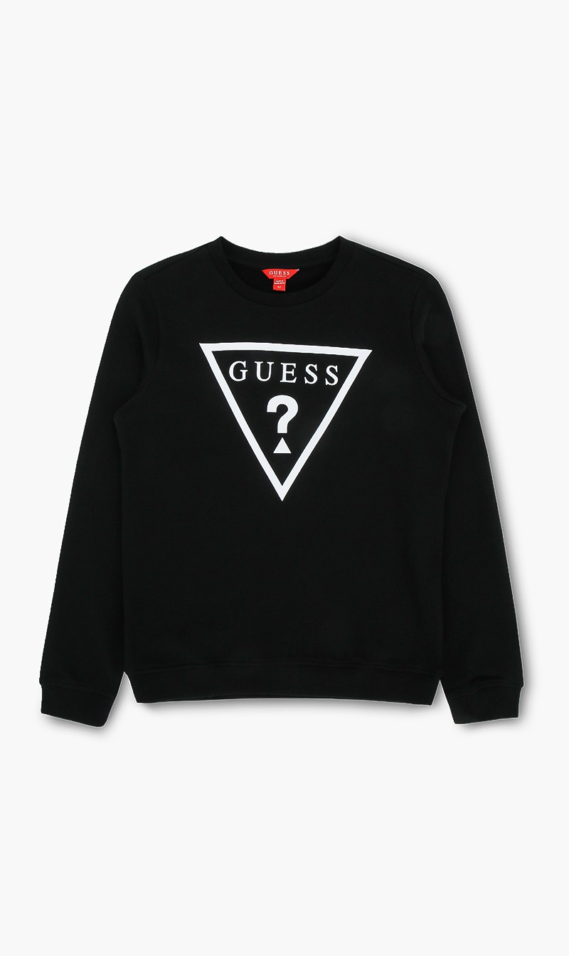 

Guess Black Crew Neck Sweatshirt for Boys | The Deal Outlet