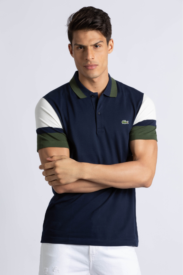 

LACOSTE Slim Fit Colorblock Stretch Polo Shirt