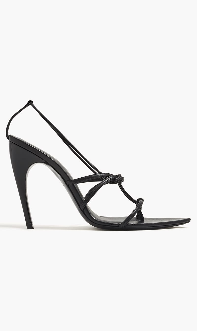 

Nensi Dojaka Black Strappy Sandals for Women | The Deal Outlet