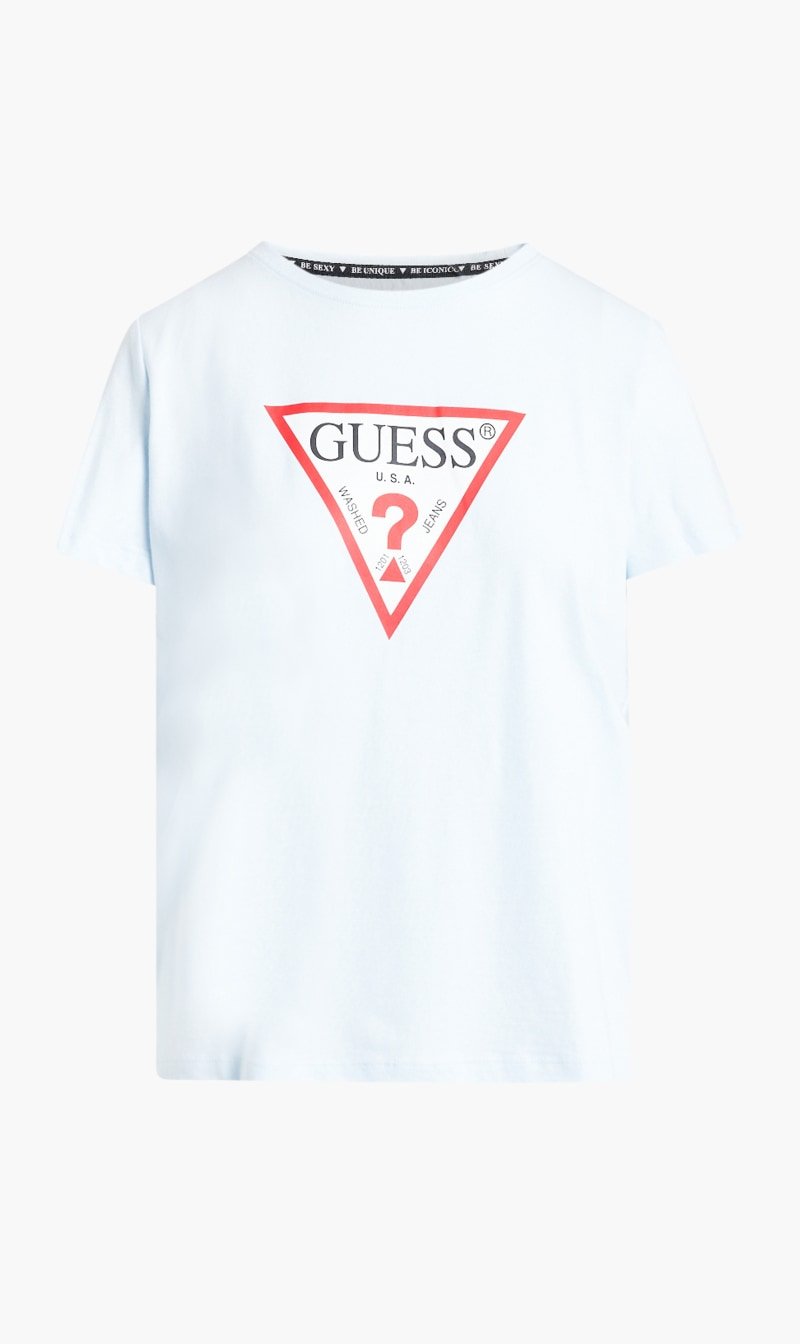 

Guess White Classic Logo Top for Women | The Deal Outlet