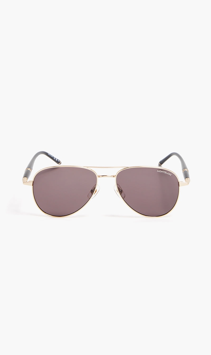 

Mont Blanc Gold Aviator Sunglasses for Men | The Deal Outlet